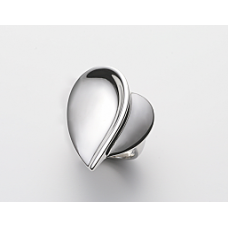 Love and Hope Sculpted Heart Ring