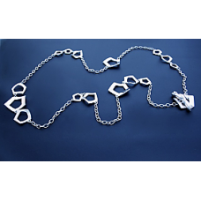 Take 5 Scattered 40 Inch Necklace with Toggle Closure